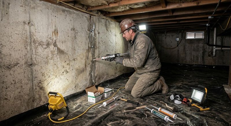 Basement Crack Repair in Englewood, FL