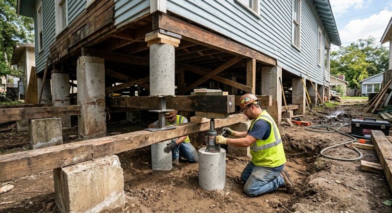 Foundation Pier Repair in Englewood, FL