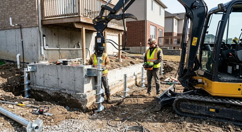 Helical Pile Installation in Englewood, FL