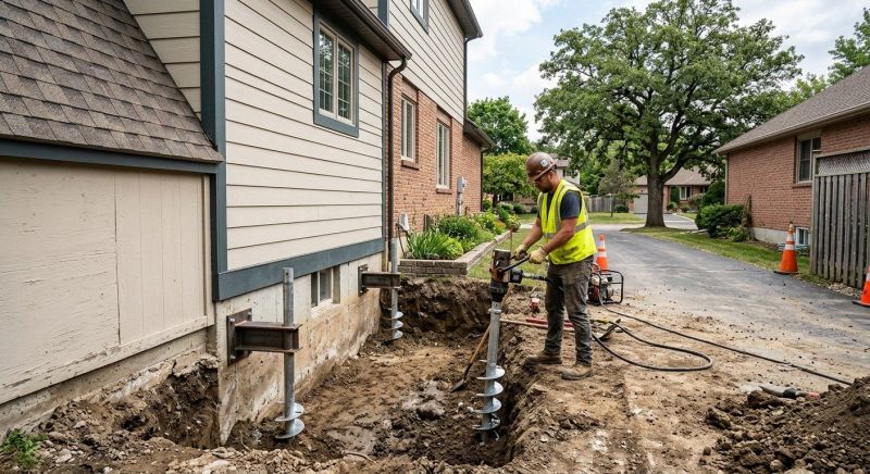 Helical Pile Installation in Englewood, FL