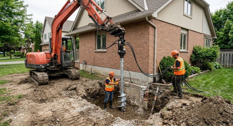 Helical Pile Installation in Englewood, FL